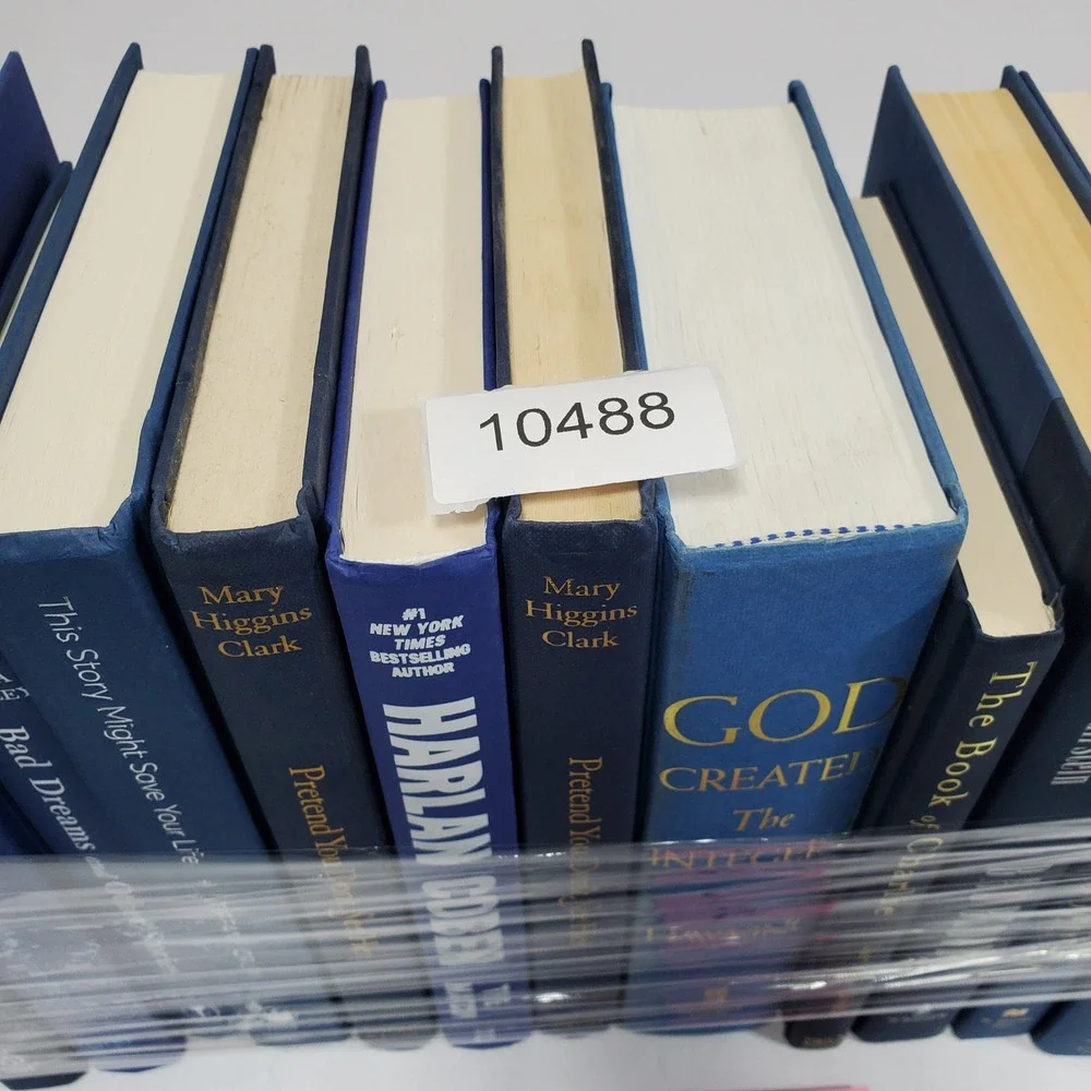 Interior Styling Shelf Filler Decoration Book Set Blue Hardcover Lot of 12
